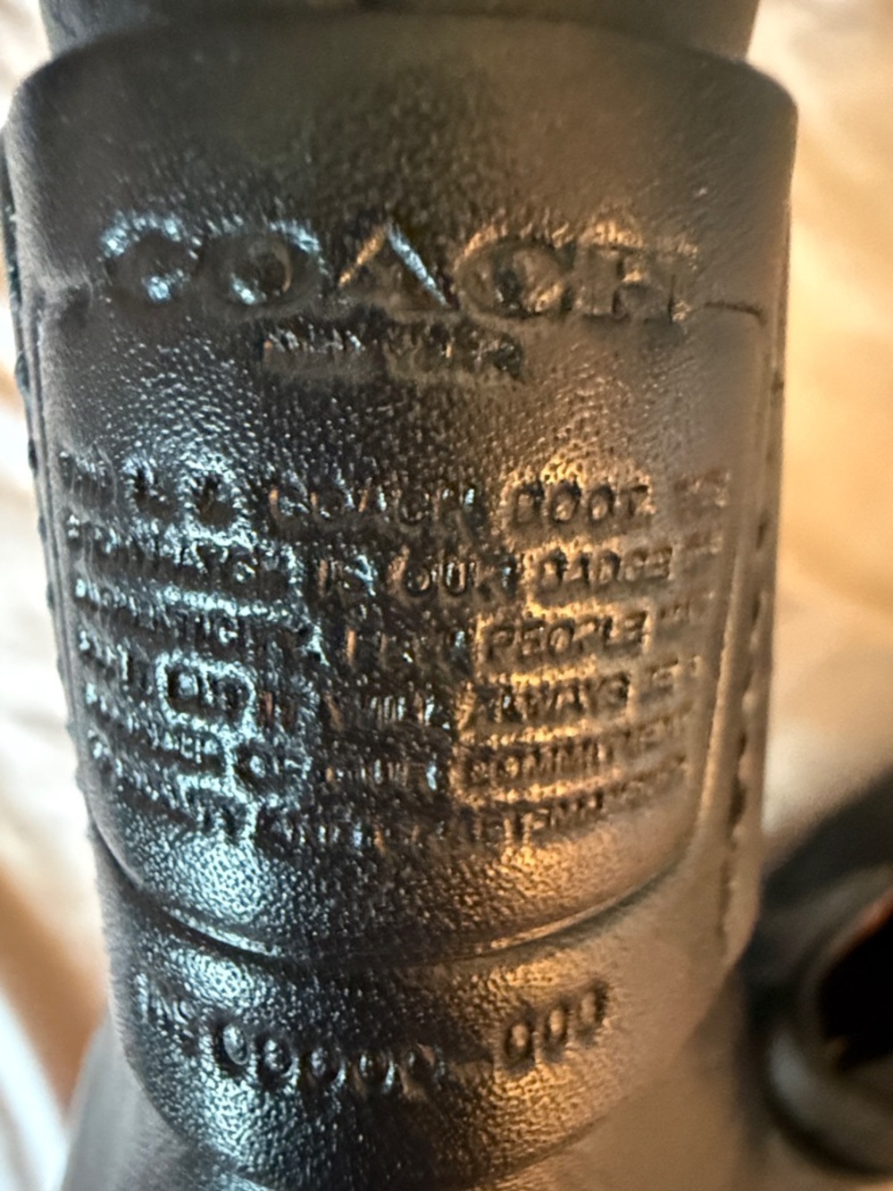 Coach Women’s Black Leather Chelsea Boots size 9.5 - Picture 9 of 9